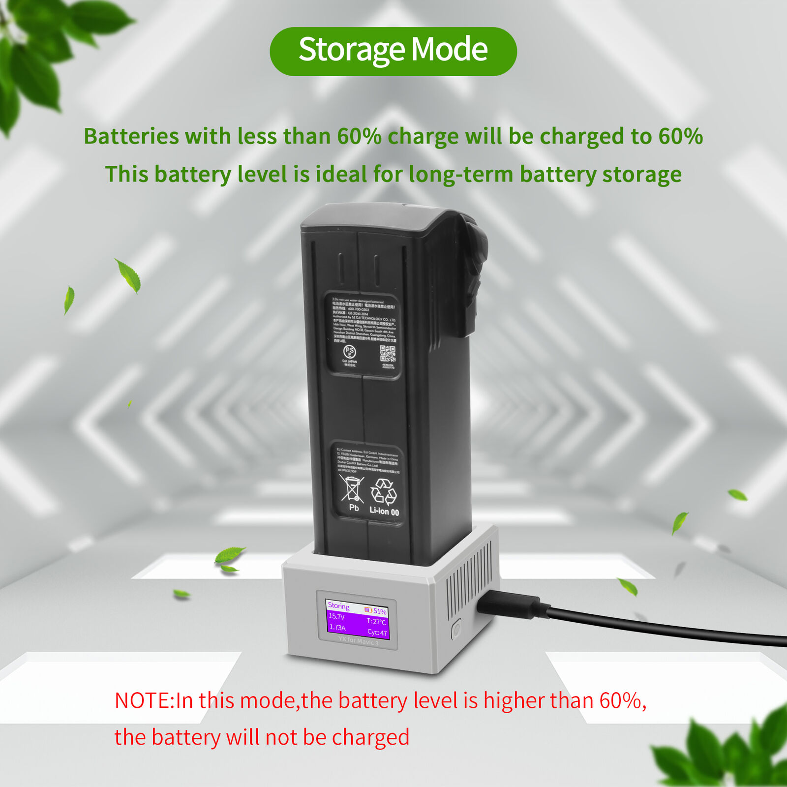 DJI MAVIC 3/PRO Drone Single-Way USB Charger