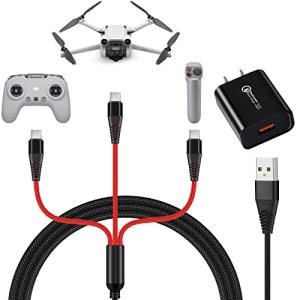 DJI Charger: 3-in-1 Fast Charging Cable (4ft)