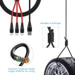 DJI Charger: 3-in-1 Fast Charging Cable (4ft)