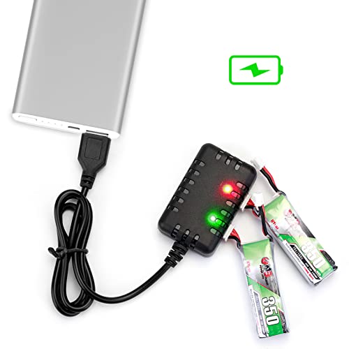 Crazepony 2-in-1 USB Charger for LiPo FPV Drones