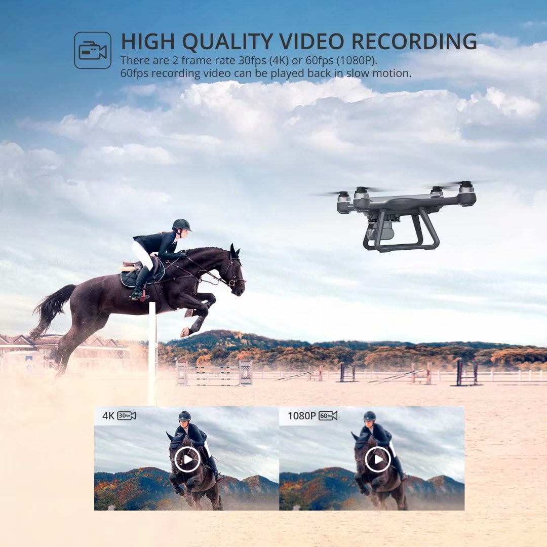 Beginner's 4K GPS Drone with 2 Batteries