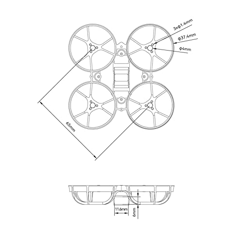 BETAFPV Meteor65 Pro 1S Whoop Frame Kit
