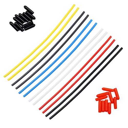 12 Plastic Antenna Tubes with Caps for Drones