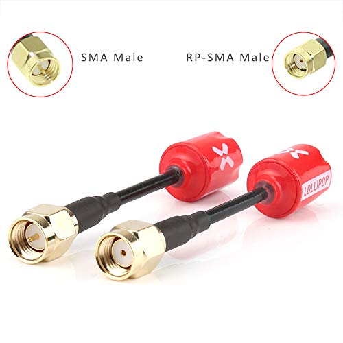 Red FOXEER Mini RHCP Antenna Pair for Drones