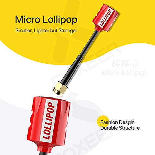 Red FOXEER Mini RHCP Antenna Pair for Drones