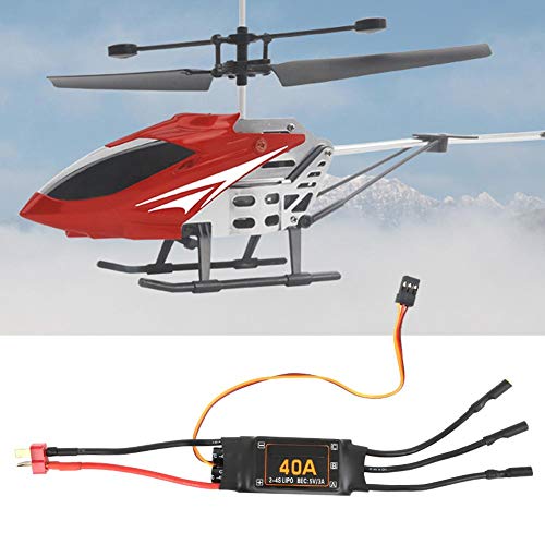 40A Brushless ESC with Low Voltage Protection (Black)