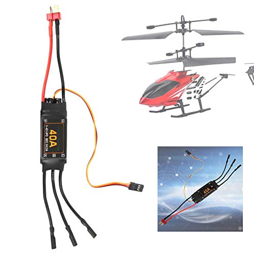 40A Brushless ESC with Low Voltage Protection (Black)