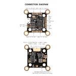 T-MOTOR Velox F411 Lite FC Flight Controller Support 20x20mm and 30.5x30.5mm Installation Holes for FPV RC Racing Drone
