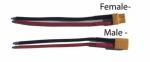 XT30 Connector & Pigtail Cable Pair for Drones