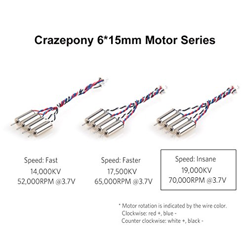 Crazepony 6x15mm 19000KV Tiny Whoop Motors
