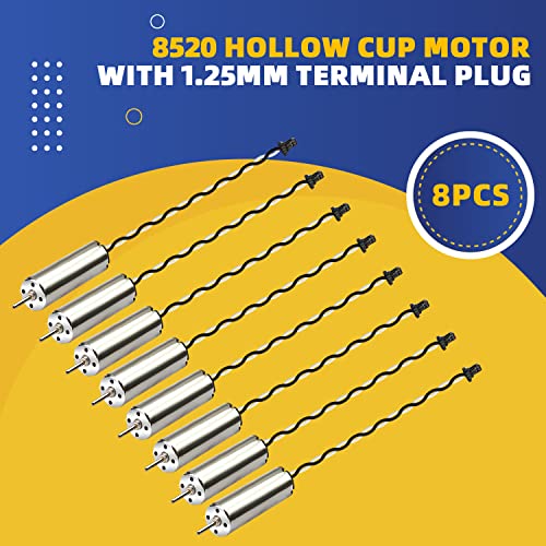 8-Pack Mini DC Motors 53000RPM
