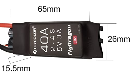 Flycolor 40A ESC for RC Brushless Motors