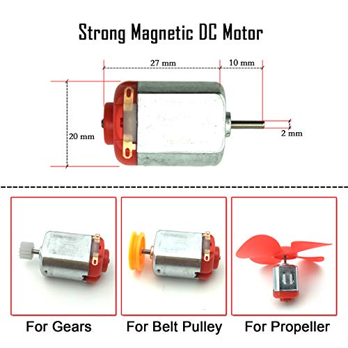 EUDAX Mini Electric DC Motors Kit for DIY Projects