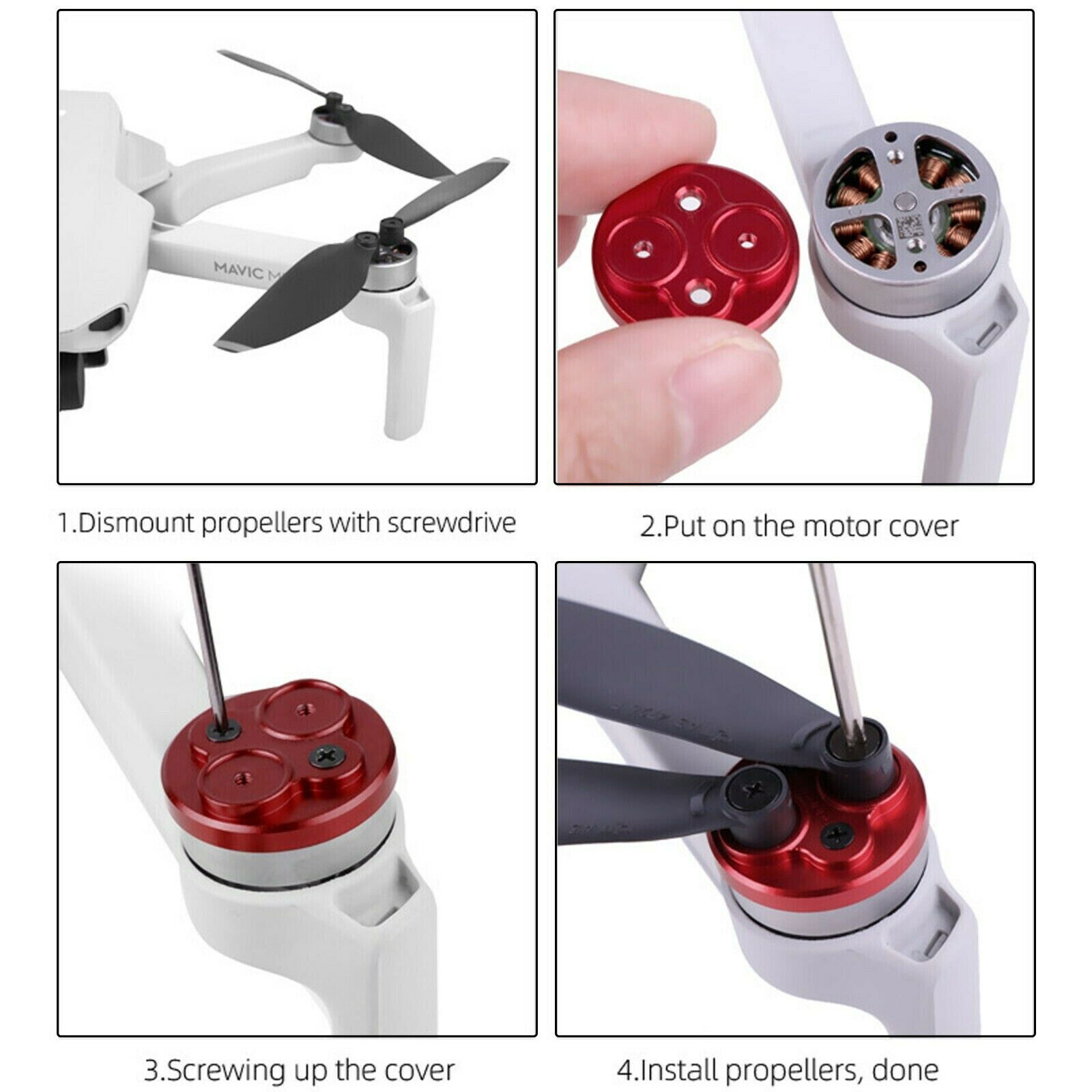 Aluminum Motor Cover for DJI Mavic Mini 2/SE