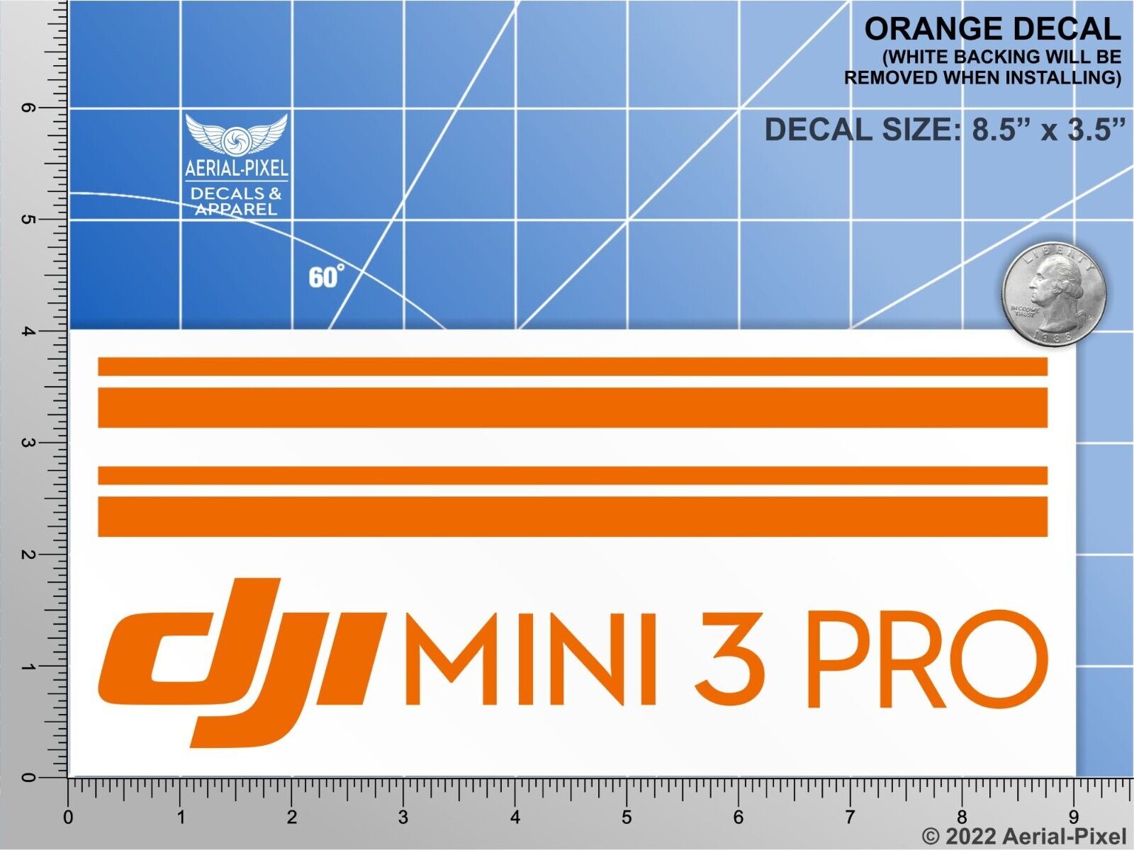 DJI Mini 3 Pro Drone Case Decal for Nanuk Pelican GoProfessional GPC & More