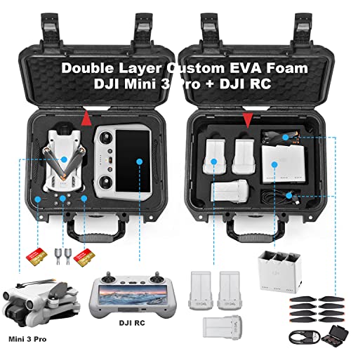 LEKUFEE Waterproof Hard Case for DJI Mini 3 Pro