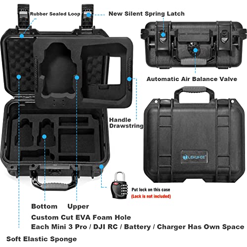 LEKUFEE Waterproof Hard Case for DJI Mini 3 Pro