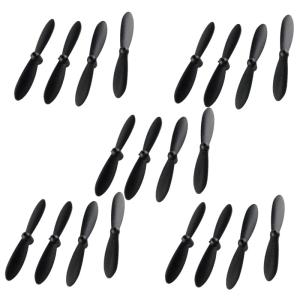 20pcs Propeller Set Airscrew Replacement for Cheerson CX 10 Mini Drone Quadcopter Helicopter RC Accessories Black