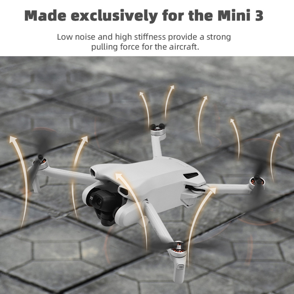 4x Lightweight Low-Noise Propellers Props Blades for DJI Mini 3 Drone Repair