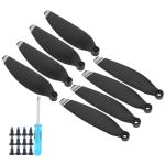 Lightweight Black and Silver Drone Propellers - 8 Pcs