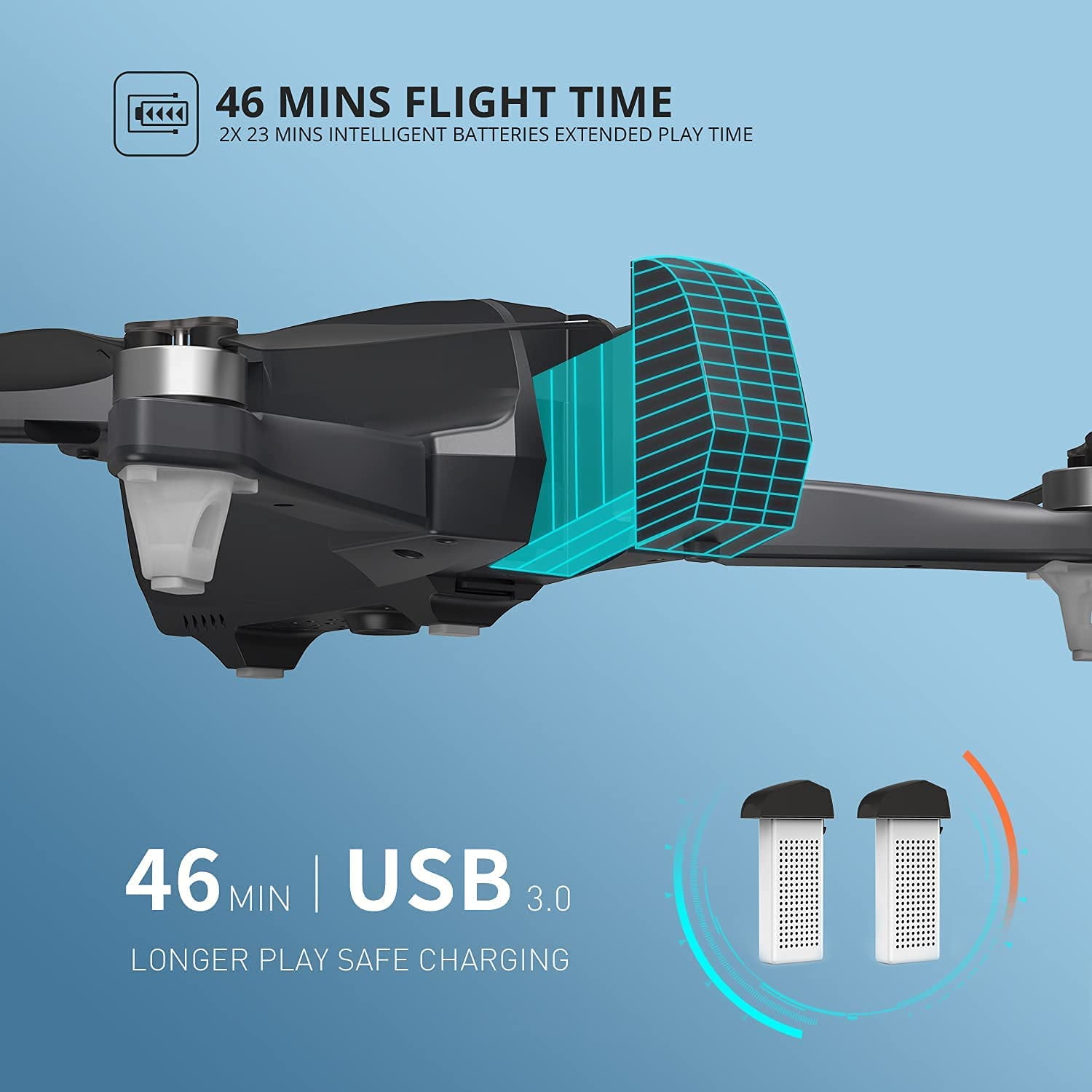 HS175D Foldable GPS Drone with 4K Camera