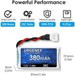 URGENEX LiPo Batteries for Holy Stone Drone