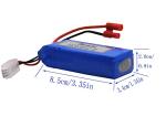 Blomiky 2-Pack 7.4V 2000mAh Drone Battery & Charger