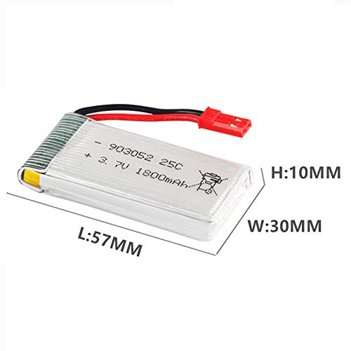 2-Pack 3.7V Lipo Batteries for RC Drones