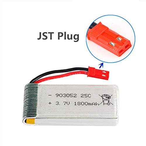 2-Pack 3.7V Lipo Batteries for RC Drones
