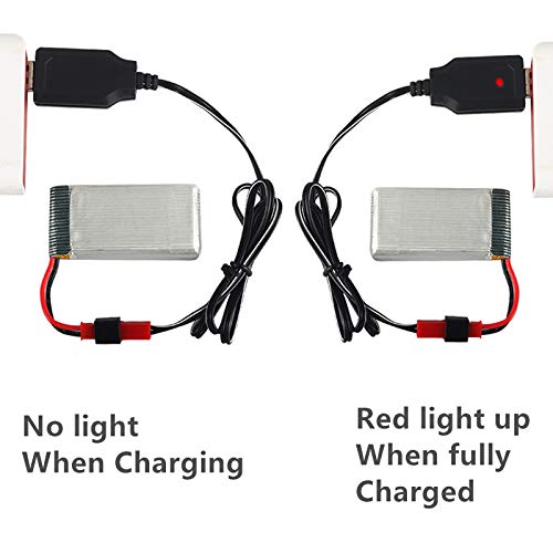 2-Pack 3.7V Lipo Batteries for RC Drones