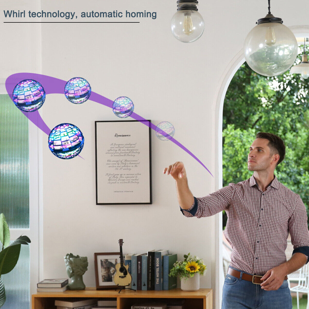 UFO Boomerang Ball Mini Drone for Kids