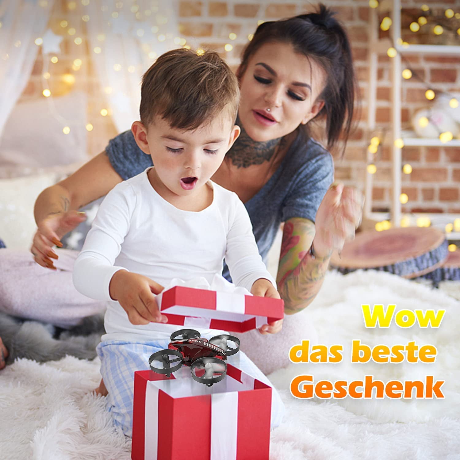 Kid's Mini Drone with LED Lights and Accessories