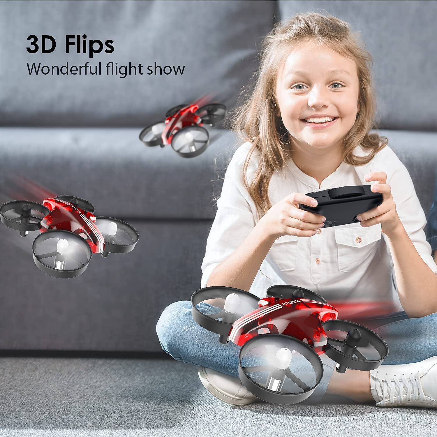 Kid's Mini Drone with LED Lights and Accessories
