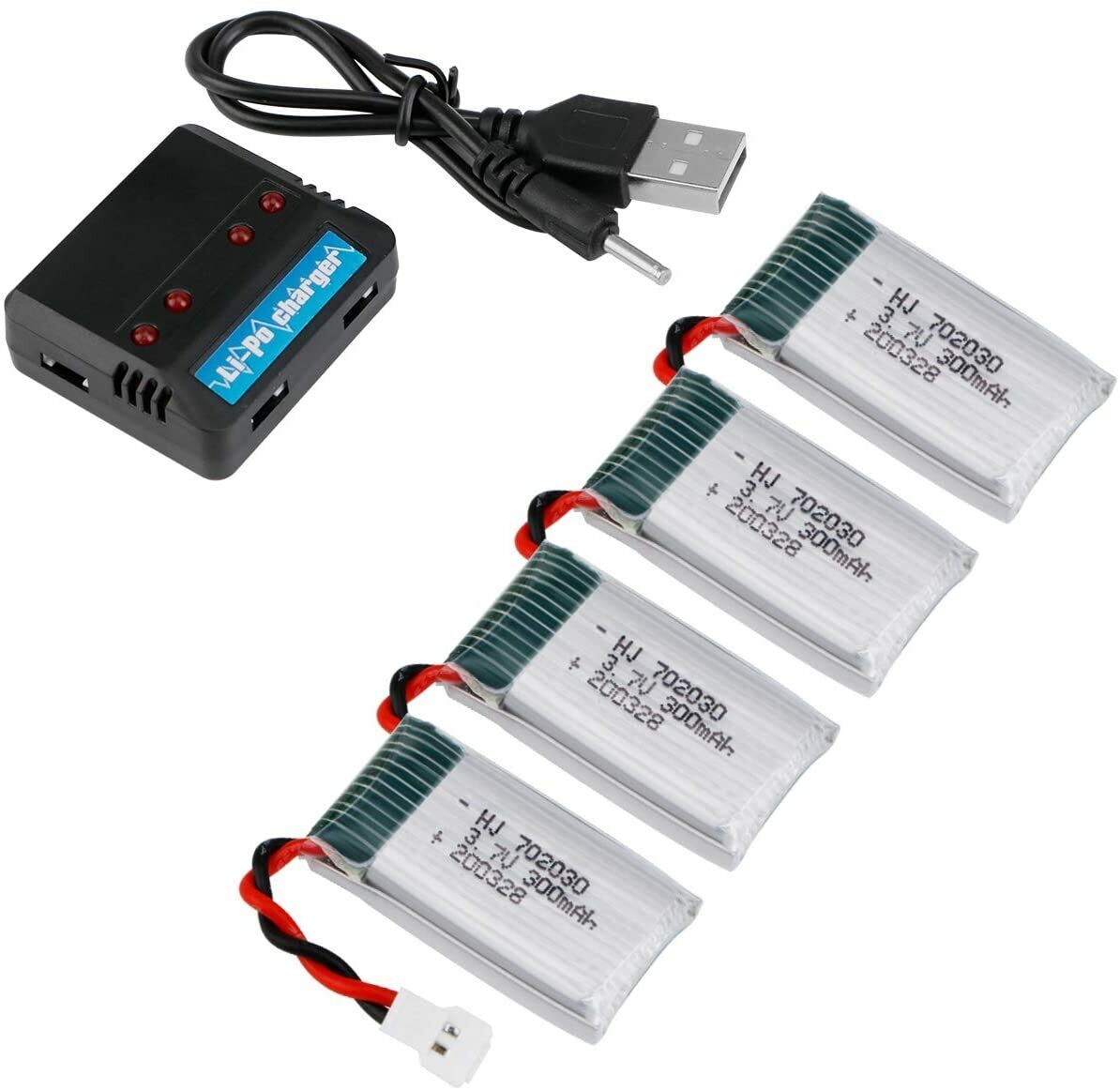 Quadcopter 4-battery set with charger