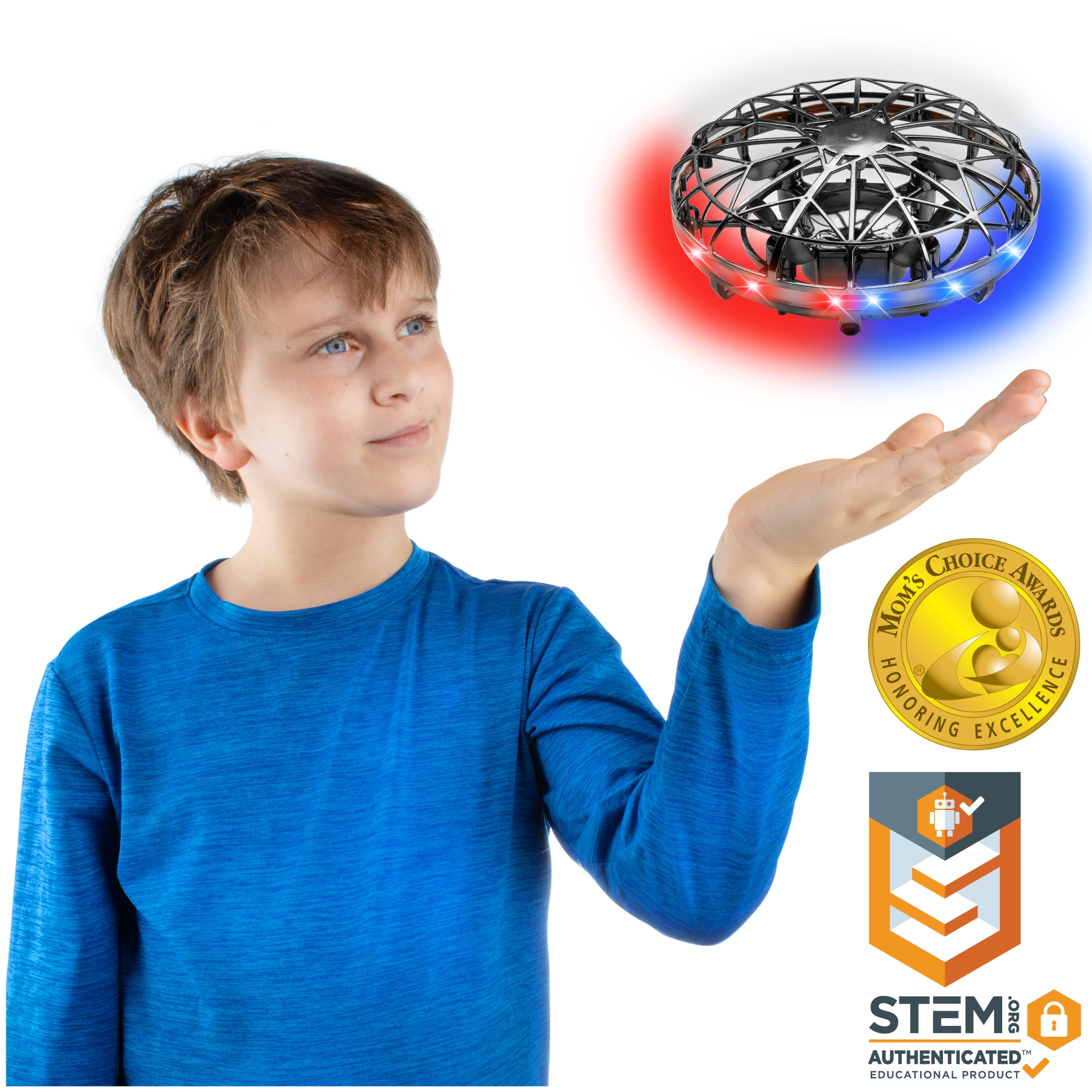 Scoot Mini UFO Hand-Controlled Drone with LED Lights