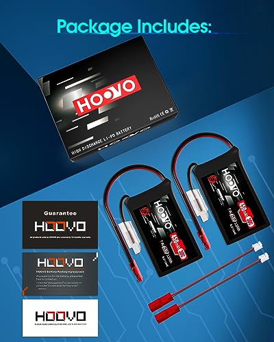 Two-pack LiPo batteries for micro FPV drones