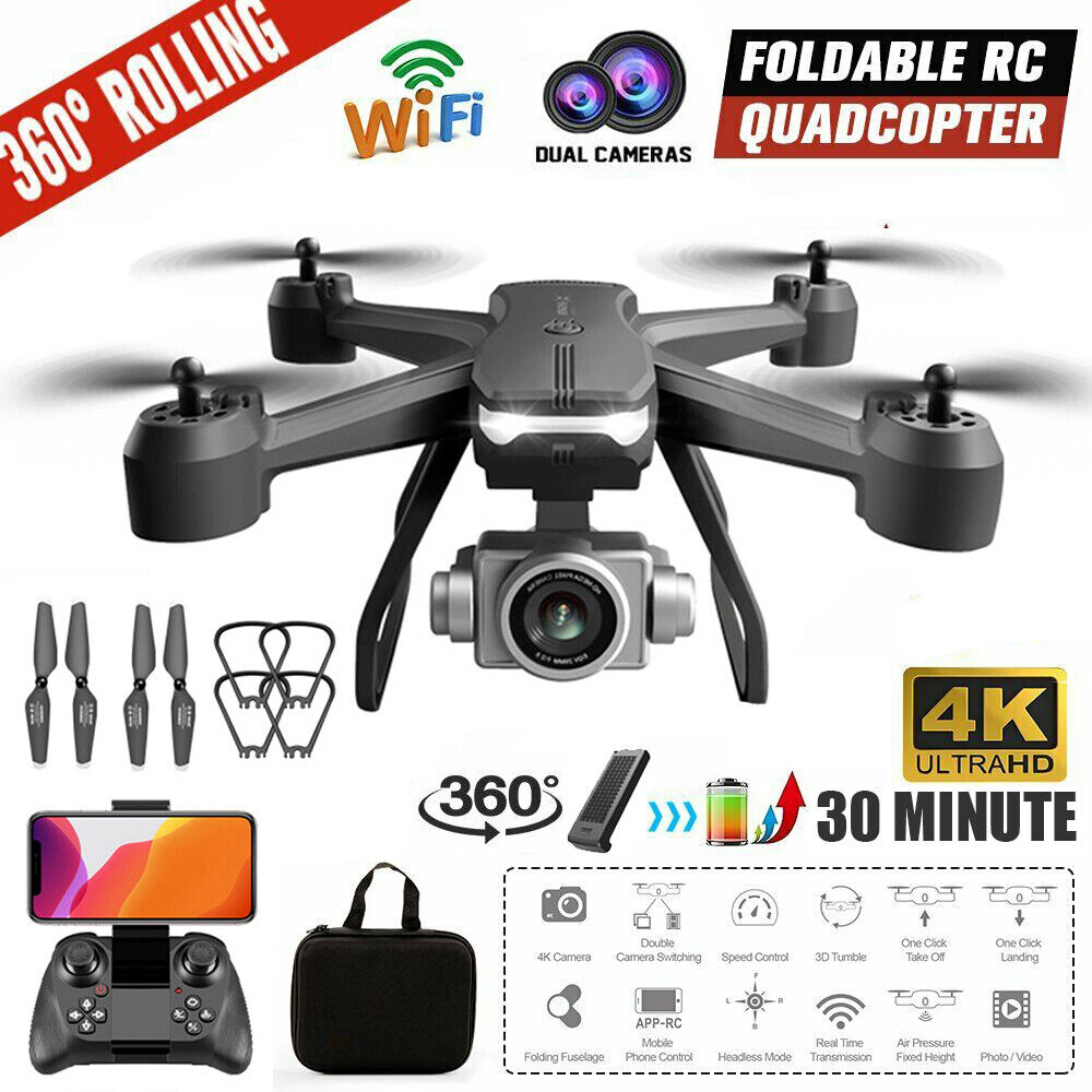 Drone X Pro: 3 Batteries, 4K Camera, GPS