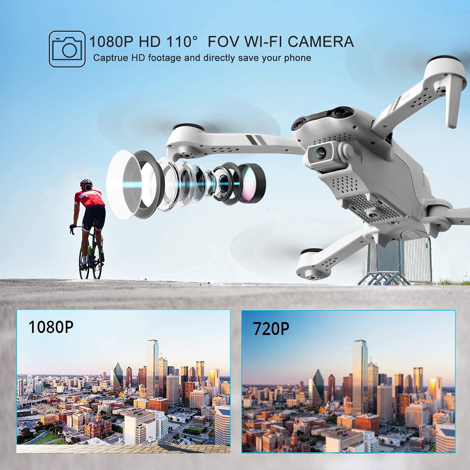 1080P HD Camera Drone for Beginner Pilots
