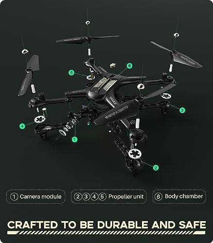 SYMA X600W Foldable 1080P Camera Drone for Kids