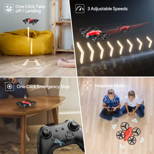 TOMZON A24 Red Drone for Exciting Adventures