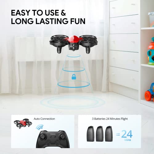 TOMZON A24 Red Drone for Exciting Adventures