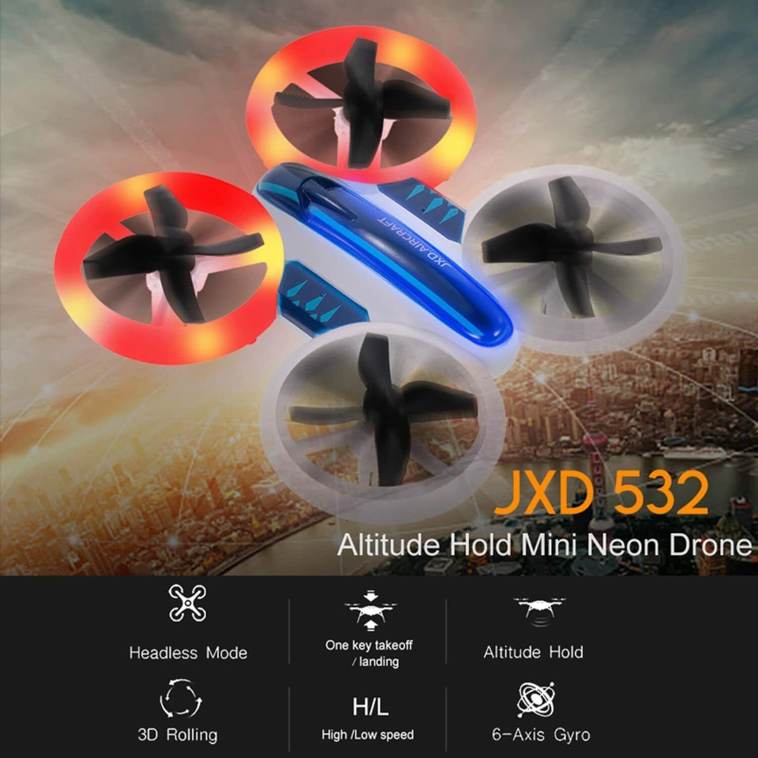 Mini Drone Helicopter UFO Drones for Kids Lighting RC Quadcopter 2.4G 4CH 