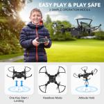 Betheaces RC Drones Mini Portable UAV Toy Four Rotor Helicopter Height Maintenance Headless Mode One Key To Turn Off Landing Long-Time Flight, Gift For Beginners, Kids And Adults