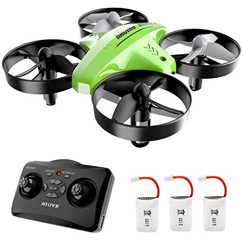 Kids Mini Drone with Remote, 3 Batteries, Green