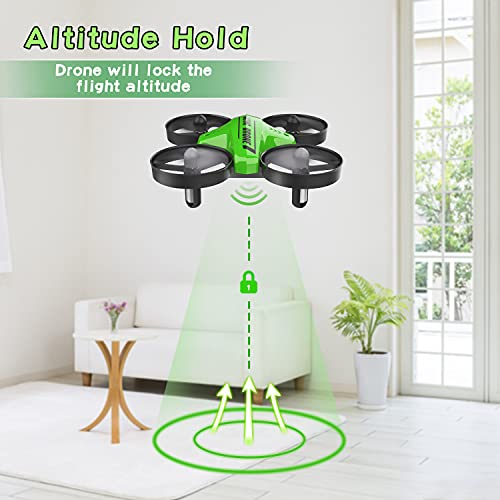 Kids Mini Drone with Remote, 3 Batteries, Green