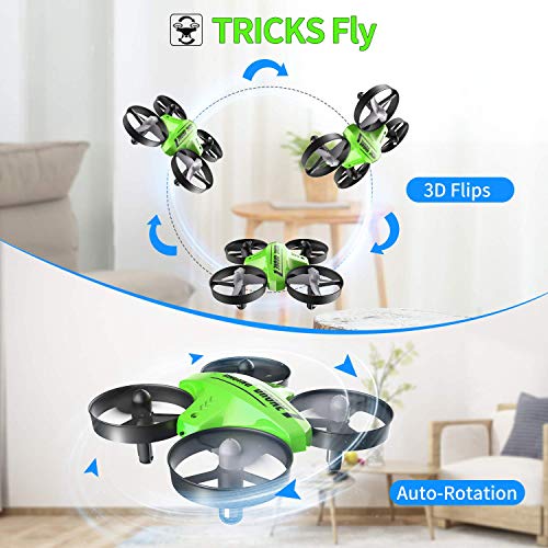 Kids Mini Drone with Remote, 3 Batteries, Green