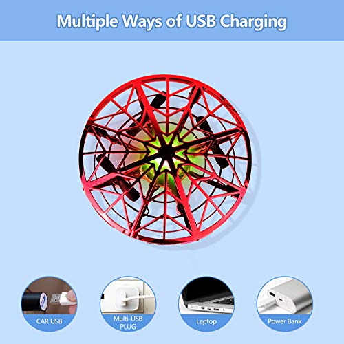 Kizmyee Mini Hand-Controlled Drone with LED Lights