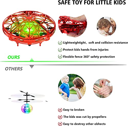 Hand Controlled Mini UFO Drone with LED Indicator