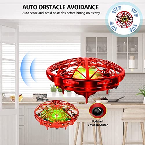 Hand Controlled Mini UFO Drone with LED Indicator