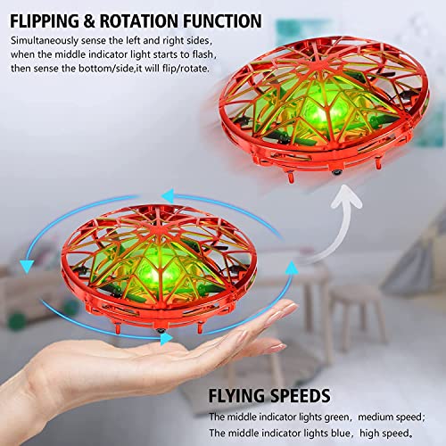 Hand Controlled Mini UFO Drone with LED Indicator